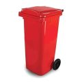 Red Rectangular Plastic Waste Bins