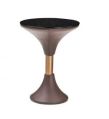 CLEPSYDRA LEATHER SIDE TABLE