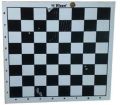 Square Black and White Wooden Chess Board