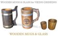 Wooden Handicraft Mug and Glass