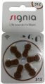 Signia Hearing Aid Battery Size 312, Pack of 60 Batteries