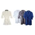 Blue White Black Plain Mauria bathrobes