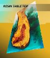 Glossy Artistic Resin Table Top