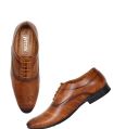 Mens Brown Air Crosses Leather Formal Shoes
