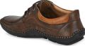GZon Brown mens leather light weight formal shoes