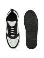 GZon Black & White mens stylish sneakers shoes