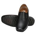 GZon plain mens black leather formal shoes