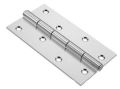Polished stainless steel hinges