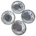 Round disposable silver paper bowl