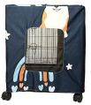 24 Inch Dog Navy Blue Crate Cover