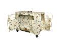 42 Inch PET Combo Creamy  Dog Cage