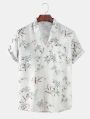 men aloha half sleeve printed shirts