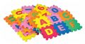 Rubber Sqaure interlocking block multicolor alphabet puzzle mat