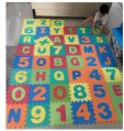 PVC Rectangular Printed multicolor educational floor mat
