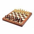 Wooden Polished Square Black White White chess set