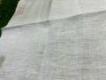 White Plain linen fabric