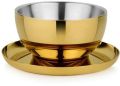 Golden Stainless Steel Soup Bowl