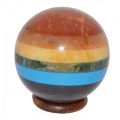 Seven Chakra Crystal Sphere Ball