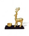 Aluminum Metal Deer Statue Golden