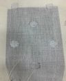Grey Dotted Embroidered Cotton Dobby Fabric