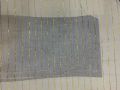 Check and Stripes grey golden striped cotton lurex fabric