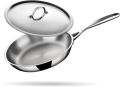Grey Steel Frying Pan