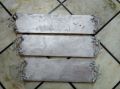 Unpolished Rectengular Silver Aluminium Tray