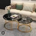 Polished Round Golden Round Stainless Steel Centre Table