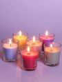 Colour votive Jar Candles