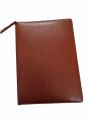 Brown Plain pu leather file folder