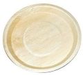 Creamy 10 inch round areca leaf plate