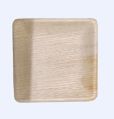 Brown 10 inch square areca leaf plate