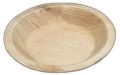 Light Brown Plain 6 inch round Areca Leaf Plate