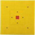 Rubber Square Yellow exercise acupressure mat