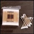 White & Brown cotton earbuds