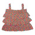 Acrylic Thread Multi Color Sleeve Less crochet girl sleeveless top