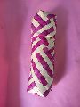 Pink and White pink white palm leaf pencil pouch