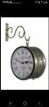 Metal Round Browm Polished wall hanging clock