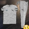 Plain Without Collar Puma Grey tracksuit collection