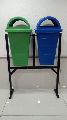 trash bins 60 + 60 TWIN WITH STAND