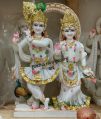 Available In Many Colors Painted radha krishan marble moorti