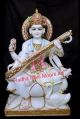 Carved Painted Available in Many Colors marble saraswati mata statue