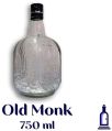 Old Monk 750ml Empty Glass Bottle