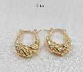 Gold plated bali earrings k65