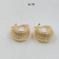 Gold plated bali earrings k79