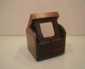Coffee brown Mango wood wooden jewelry box