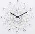 Diamond Studded Metal Wall Clock