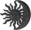 Metal Sun Moon Wall Art