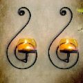 Tied Ribbons Wall Hanging Candle Holder