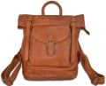Genuine Leather Trendy backpack Bag For Men &amp;amp; Women-Cognac (1193-1)